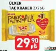 ÜLKER TAÇ KRAKER 3X76 G fiyat ve kampanya bilgisi